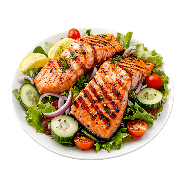 Grill Salmon with mix Veg